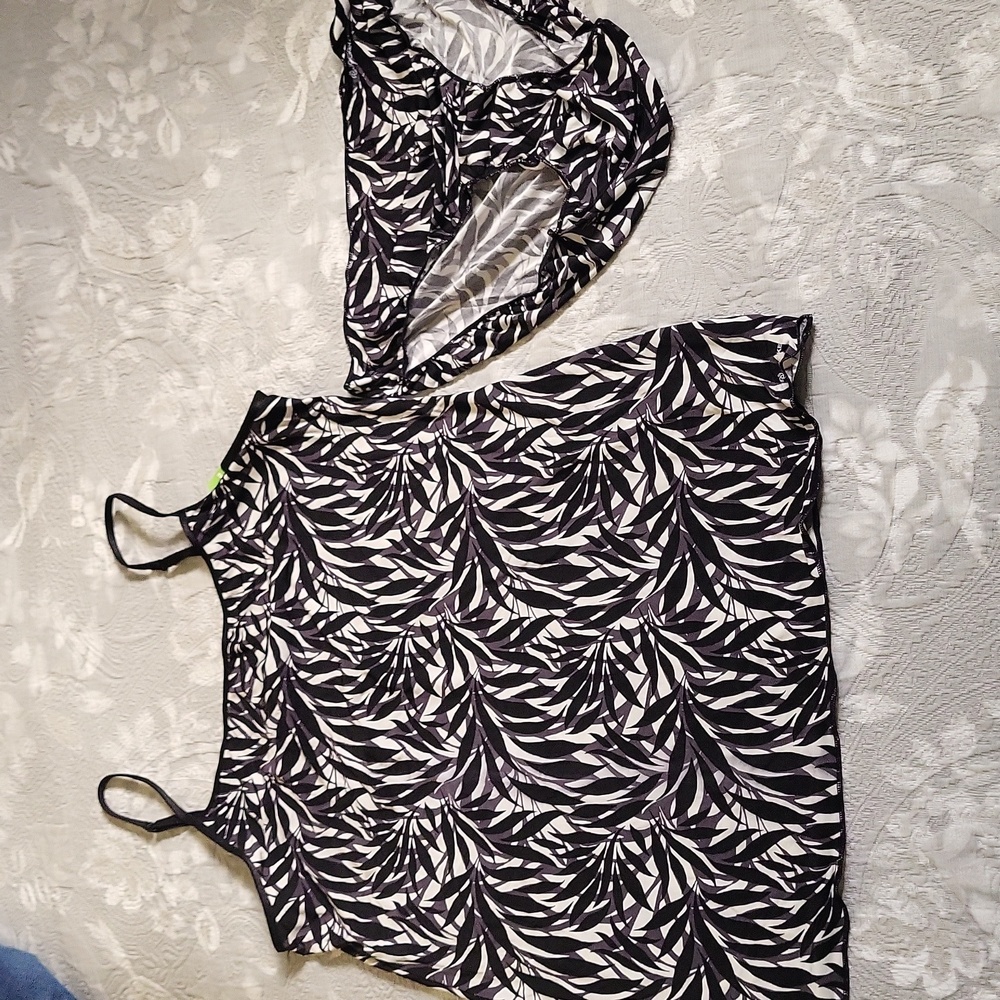 Jockey Monochrome Leaf Pattern Camisole & Panty Set